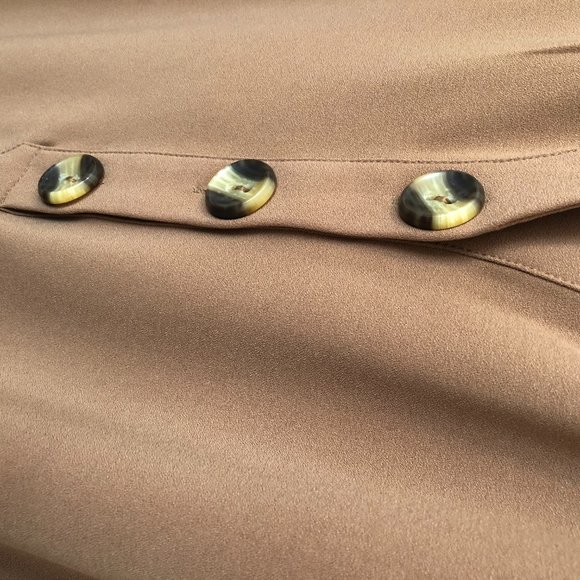 Crêpe de Chine V-Neck Tunic Dress - Picture 5 of 6